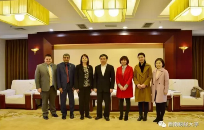 Vice President of the Northern Illinois University Visit SWUFE